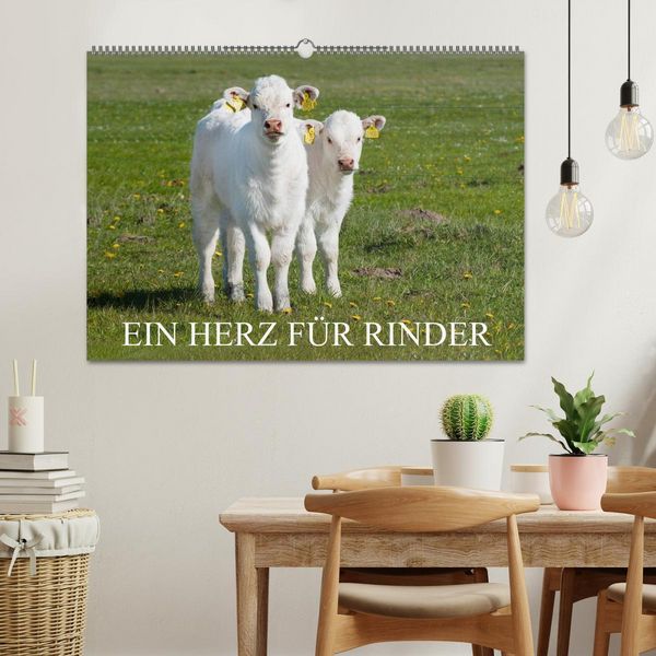 Produktbild: Ein Herz f&uuml;r Rinder (Wandkalender 2026 DIN A2 quer), CALVENDO Monatskalender