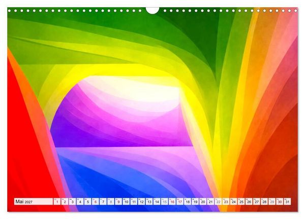 Produktbild: Dynamische Farbwelten (Wandkalender 2027 DIN A3 quer), CALVENDO Monatskalender