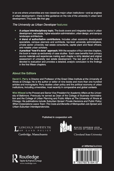 Produktbild: The University as Urban Developer