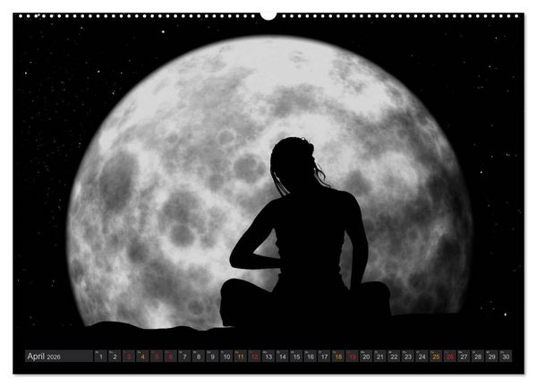 Produktbild: Sonne und Mond - faszinierend und anziehend (Wandkalender 2026 DIN A2 quer), CALVENDO Monatskalender