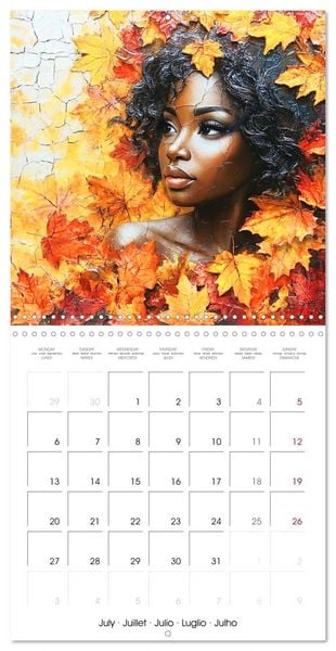 Produktbild: Artistic African Grace (Wall Calendar 2026 12 &times; 12 Inch) CALVENDO 12 Month Wall Calendar
