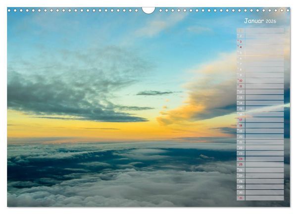 Produktbild: Colours of Flight - Stimmungen &uuml;ber den Wolken (Wandkalender 2026 DIN A3 quer), CALVENDO Monatskalender