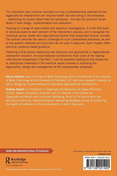 Produktbild: Organizational Interventions for Health and Well-being
