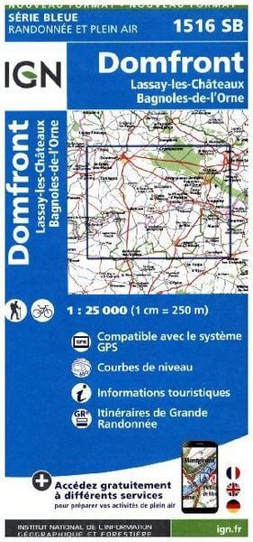 Domfront Lassay, Karte von Collectif Ign, IGN Frankreich, 9782758533740