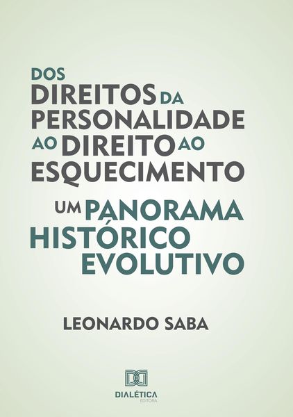 Produktbild: Dos direitos da personalidade ao direito ao esquecimento