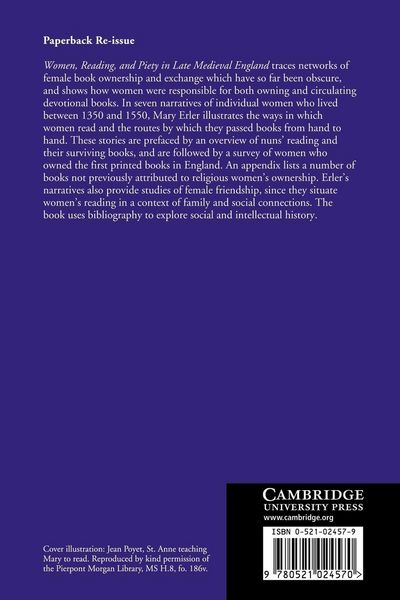 Produktbild: Women, Reading, and Piety in Late Medieval England