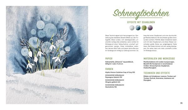Produktbild: Aquarell-Effekte Blumen