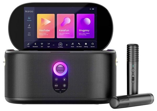 Produktbild: Ikarao Shell S1 Karaoke-Anlage Touchscreen, Inkl. Mikrofon