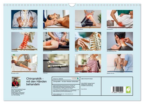 Produktbild: Chiropraktik - mit den H&auml;nden behandeln (Wandkalender 2026 DIN A3 quer), CALVENDO Monatskalender