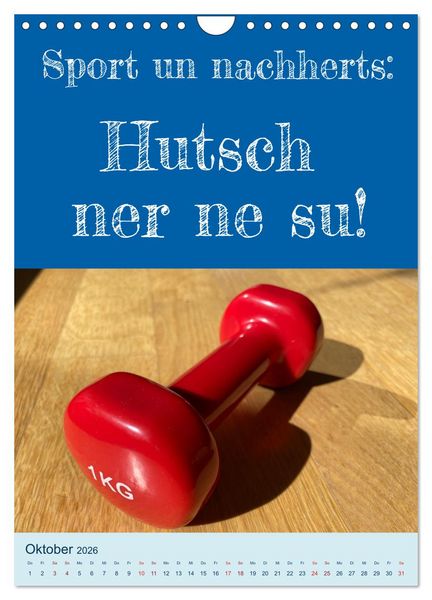 Produktbild: Erzgebirgischer Mundartkalender (Wandkalender 2026 DIN A4 hoch), CALVENDO Monatskalender