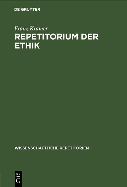 Produktbild: Repetitorium der Ethik