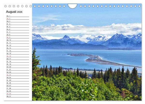 Produktbild: Alaska und Kanada (Wandkalender 2026 DIN A4 quer), CALVENDO Monatskalender
