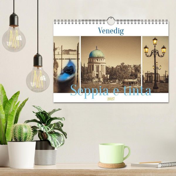 Produktbild: Venedig Seppia e tinta (Wandkalender 2027 DIN A4 quer), CALVENDO Monatskalender