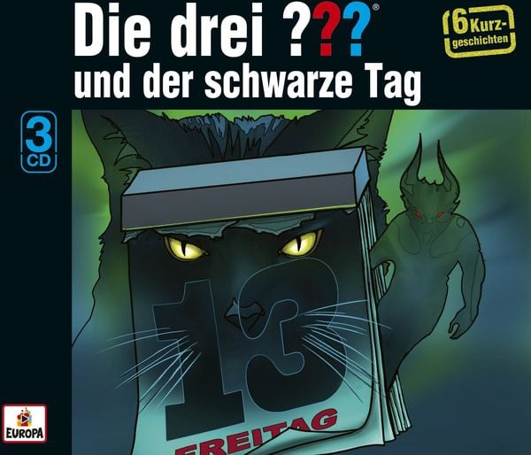 Produktbild: Die drei ??? Und der schwarze Tag (Sechs Kurzgeschichten)