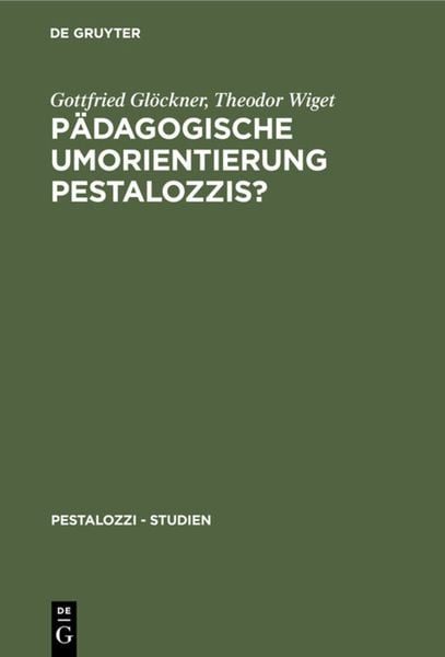 Produktbild: P&auml;dagogische Umorientierung Pestalozzis?