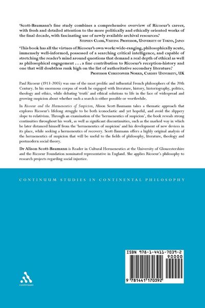 Produktbild: Ricoeur and the Hermeneutics of Suspicion