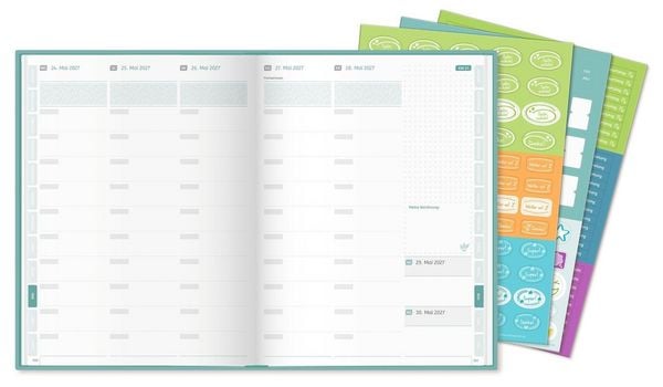 Produktbild: Mein Lehrerplaner A5+ &ndash; Hardcover &ndash; Lehrerkalender f&uuml;r das Schuljahr 2026/2027 &ndash; Bl&auml;ttermeer