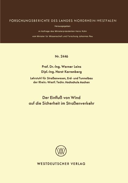 Produktbild: Der Einflu&szlig; von Wind auf die Sicherheit im Stra&szlig;enverkehr