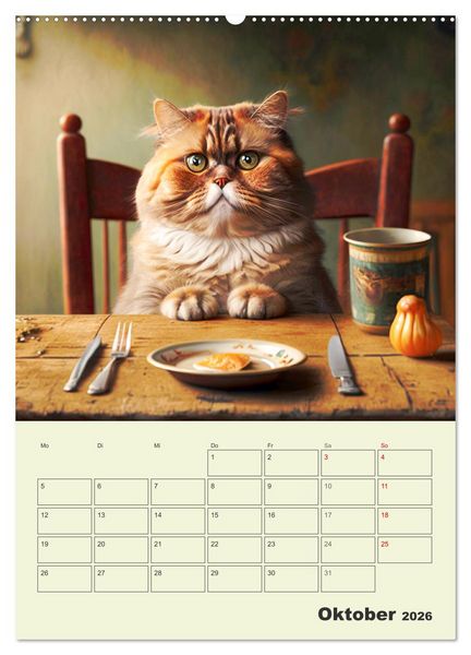 Produktbild: Jetzt ist die Katze aus dem Sack! Katzenspa&szlig; vom Feinsten! (Wandkalender 2026 DIN A2 hoch), CALVENDO Monatskalender