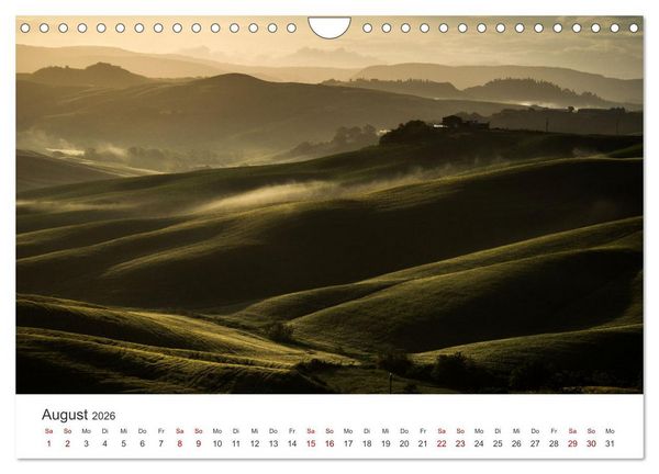 Produktbild: Gr&uuml;ne Farbt&ouml;ne Toskana (Wandkalender 2026 DIN A4 quer), CALVENDO Monatskalender