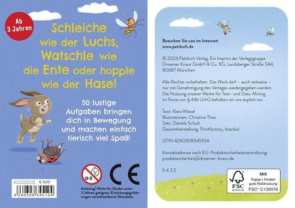 Produktbild: Schleiche wie der Luchs, watschle wie die Ente