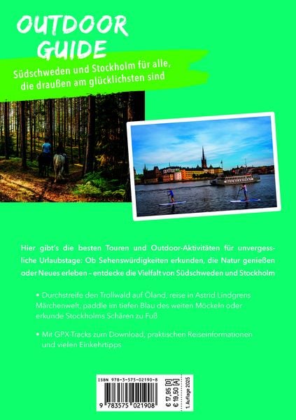 Produktbild: MARCO POLO OUTDOOR GUIDE Reiseführer Südschweden, Stockholm