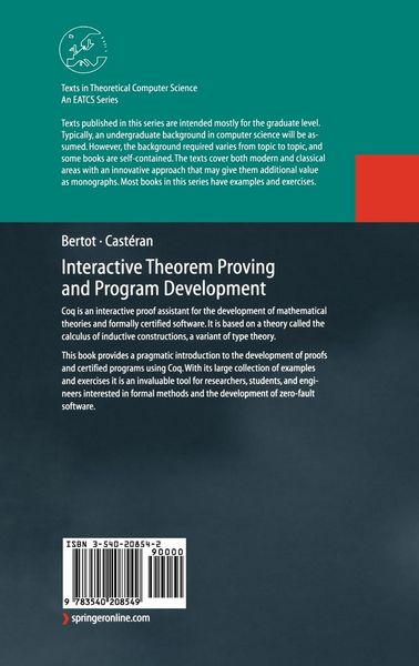 Produktbild: Interactive Theorem Proving and Program Development