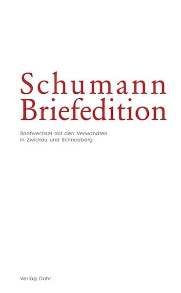 Produktbild: Schumann-Briefedition / Schumann-Briefedition I.1