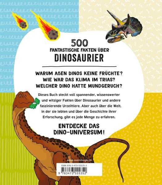 Produktbild: 500 fantastische Fakten &uuml;ber Dinosaurier