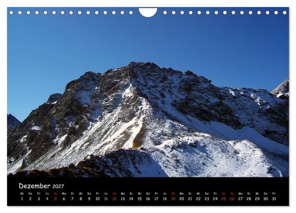 Produktbild: Schweiz - Berglandschaften (Wandkalender 2027 DIN A4 quer), CALVENDO Monatskalender