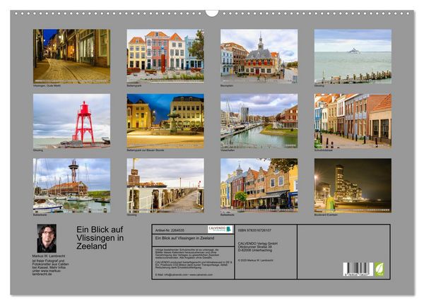 Produktbild: Ein Blick auf Vlissingen in Zeeland (Wandkalender 2026 DIN A2 quer), CALVENDO Monatskalender