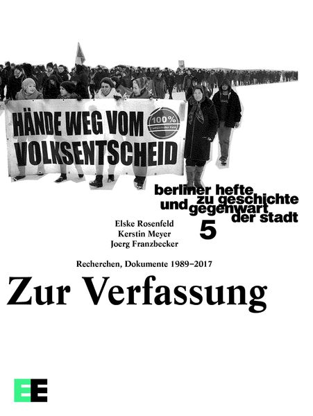 Produktbild: Zur Verfassung. Recherchen, Dokumente 1989-2017