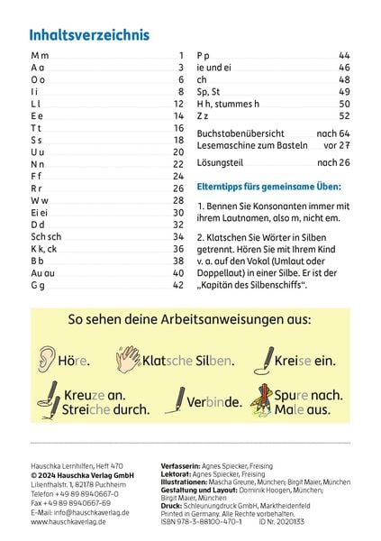 Produktbild: Mein &Uuml;bungsheft Lesen 1. Klasse: Vom Buchstaben zum Wort