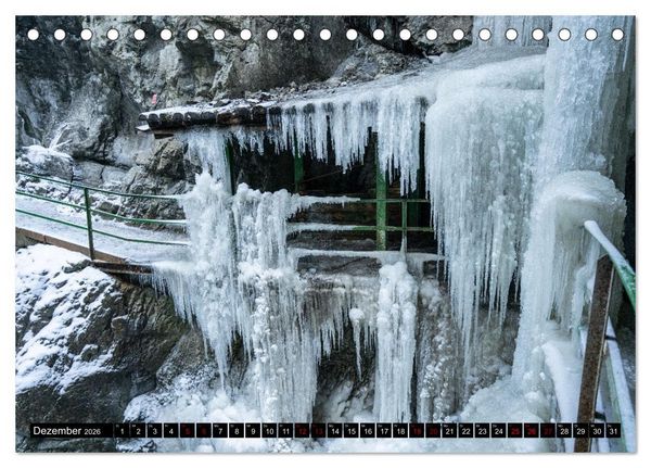 Produktbild: Breitachklamm im Wandel der Jahreszeiten (Tischkalender 2026 DIN A5 quer), CALVENDO Monatskalender