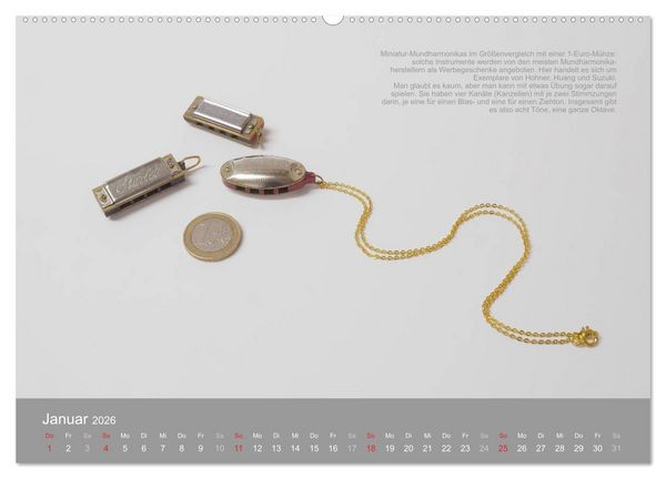 Produktbild: Mundharmonikas im Blickpunkt (Wandkalender 2026 DIN A2 quer), CALVENDO Monatskalender