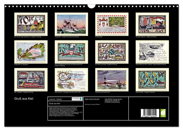 Produktbild: Gru&szlig; aus Kiel (Wandkalender 2026 DIN A3 quer), CALVENDO Monatskalender