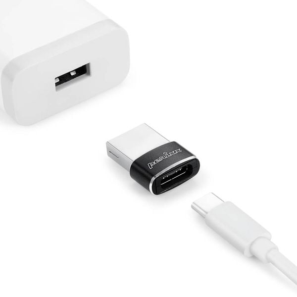 Produktbild: Perixx USB 2.0 Adapter [1x USB 2.0 Stecker A - 1x USB 2.0 Buchse C] PERIPRO-408