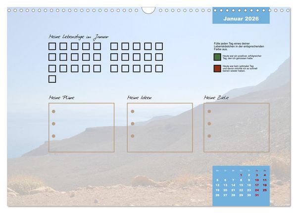 Produktbild: Erlebe mit mir Lebenszeit (Wandkalender 2026 DIN A3 quer), CALVENDO Monatskalender