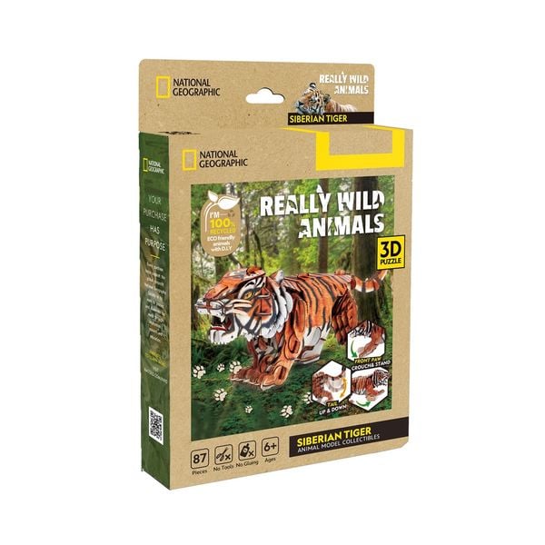 Produktbild: CUBICFUN - 3D Puzzle Tiger 87 Teile
