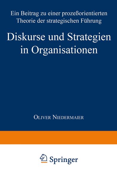 Produktbild: Diskurse und Strategien in Organisationen