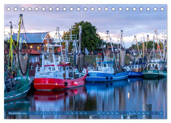 Produktbild: Greetsiel, die ostfriesische Perle und seine Umgebung (Tischkalender 2026 DIN A5 quer), CALVENDO Monatskalender