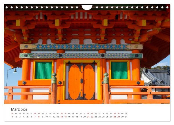 Produktbild: Tempel in Japan (Wandkalender 2026 DIN A4 quer), CALVENDO Monatskalender