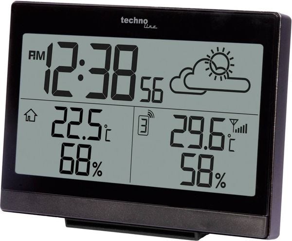 Techno Line WS 9252 WS 9252 Funk-Wetterstation Anzahl Sensoren max. 3