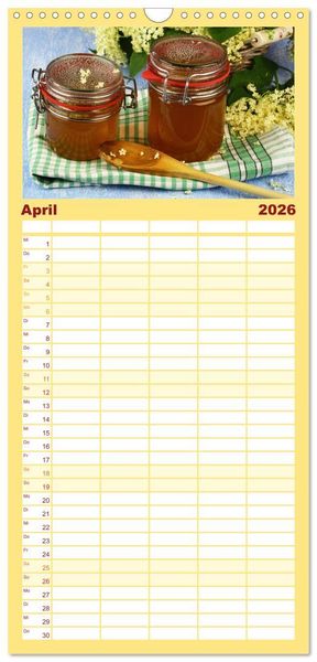 Produktbild: Familienplaner 2026 - Großmutter´s Küche mit 5 Spalten (Wandkalender, 21 x 45 cm) CALVENDO