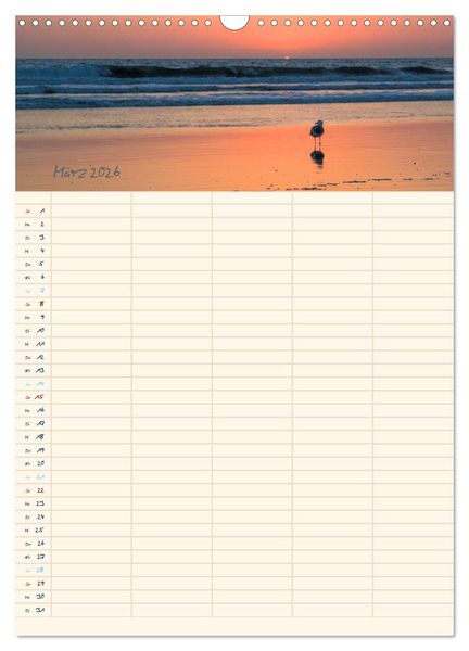 Produktbild: Mit Blick auf's Meer (Wandkalender 2026 DIN A3 hoch), CALVENDO Monatskalender