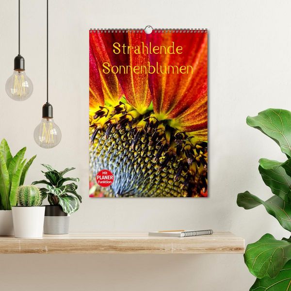 Produktbild: Strahlende Sonnenblumen (Wandkalender 2026 DIN A3 hoch), CALVENDO Monatskalender