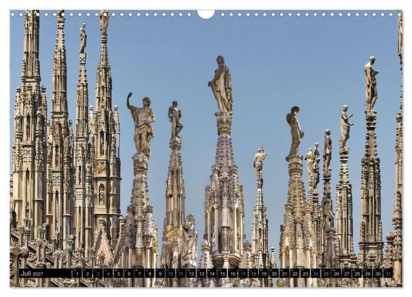 Produktbild: One Day Mailand (Wandkalender 2027 DIN A3 quer), CALVENDO Monatskalender