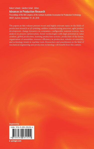 Produktbild: Advances in Production Research