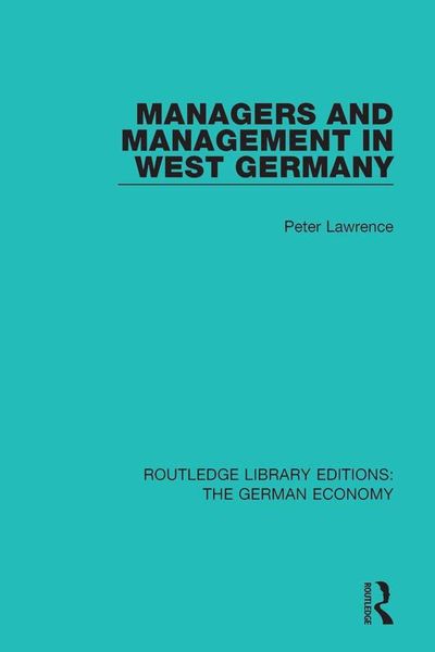 Produktbild: Managers and Management in West Germany