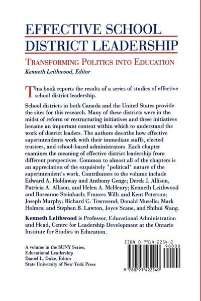 Produktbild: Effective School District Leadership